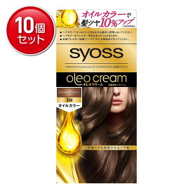 【最安挑戦！まとめ買い×10点セット】サイオス ( syoss ) オレオクリーム ヘアカラー 3‐N ロイヤルブラウン( 4987234361175 )