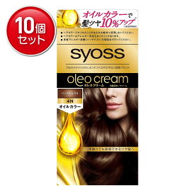 【最安挑戦！まとめ買い×10点セット】サイオス オレオクリーム ヘアカラー 4-N リッチショコラ 豊かでコクのある大人のナチュラルブラウン 医薬部外品( 4987234361182 )