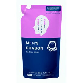 【送料無料・まとめ買い×3個セット】シャボン玉 メンズシャボン フェイシャルソープ つめかえ用 250ml