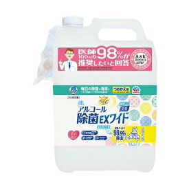 【令和・早い者勝ちセール】アース ヘルパータスケ らくハピ アルコール除菌 EXワイド つめかえ 5L