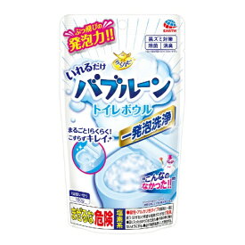 アース製薬 らくハピ いれるだけ バブルーン トイレボウル 160g ( トイレ用 洗浄剤 除菌 掃除 )(4901080686411)