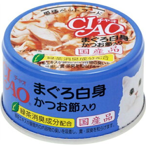 いなば チャオ まぐろ白身 かつお節入り 85g