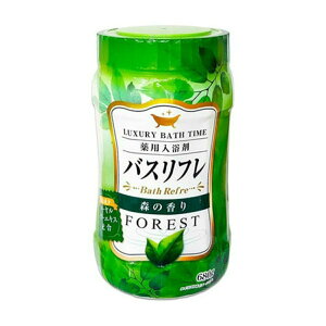 【まとめ買い×3点セット】ライオンケミカル バスリフレ 薬用 入浴剤 森の香り 680g