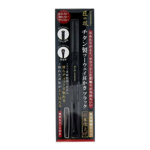 【送料込・まとめ買い×9点セット】グリーンベル G-2300 チタン製 ツーウェイ 耳かき ブラック