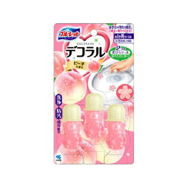 【送料込・まとめ買い×6点セット】小林製薬 ブルーレットデコラル ピーチの香り 23G