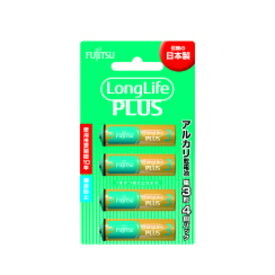 【送料込・まとめ買い×10個セット】FDK FUJITSU Long LifePLUS ロング ライフプラス アルカリ乾電池 LR6LP(4B) 単3形 4個パック