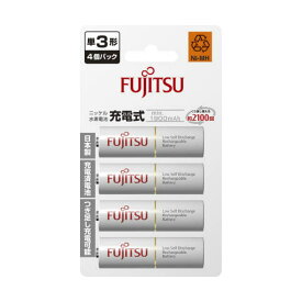 【送料込・まとめ買い×10点セット】FUJITSU 充電池 単3形 HR-3UTC (4B) min.1900mAh 4個パック