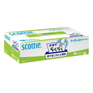 【まとめ買い×3点セット】日本製紙クレシア スコッティ 片手でらくらく トイレットペーパー 300枚(100組)