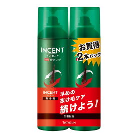 【送料込・まとめ買い×6点セット】バスクリン INCENT インセント 薬用 育毛トニック 無香料 190G ペアパック