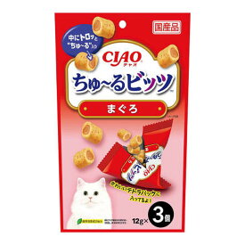【送料込・まとめ買い×10個セット】いなば CIAO チャオ ちゅーる ビッツ まぐろ 12g×3個