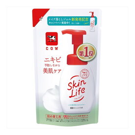 【最大半額！令和セール】牛乳石鹸 スキンライフ 薬用 泡のふんわり洗顔 詰め替え用 140ml