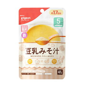 【まとめ買い×3点セット】ピジョン かんたん粉末+鉄 豆乳みそ汁 41g ベビーフード