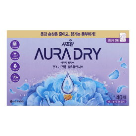 トイレタリージャパン サフロン AURA オーラ DRY ドライシート フレッシュマグノリア 40枚入（4985275798141）※パッケージ変更の場合あり