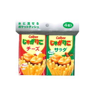 ダイレイ カルビー じゃがりこ 水に流せるポケットティシュ 4個入 ※画像はイメージです