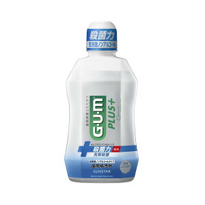 【送料込・まとめ買い×5個セット】サンスター ガム プラス デンタルリンス 低刺激 ノンアルコールタイプ 450ML 液体ハミガキ