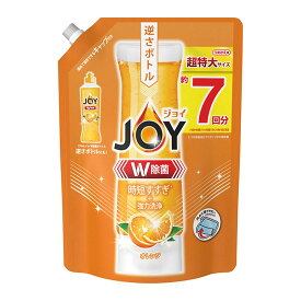 【送料込・まとめ買い×4点セット】P&G ジョイ JOY W除菌ジョイ コンパクト オレンジの香り 超特大 つめかえ用 910ml