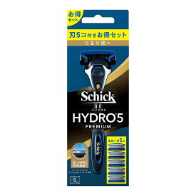 【送料込・まとめ買い×2点セット】シック・ジャパン schick シック ハイドロ5 プレミアム つるり肌へ コンボパック(ホルダー(刃付き)+替刃4コ) カミソリ