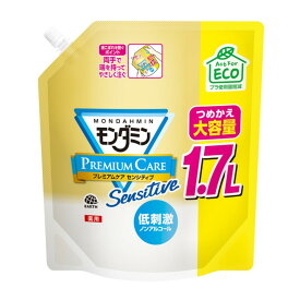 アース製薬 薬用 モンダミン プレミアムケア センシティブ つめかえ 大容量パウチ 1.7L 洗口液