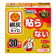 【送料込・まとめ買い×4点セット】小林製薬 桐灰カイロ 貼らない 30個入