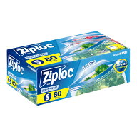 【送料込・まとめ買い×3個セット】旭化成 Ziploc ジップロック フリーザーバッグ S 80枚入