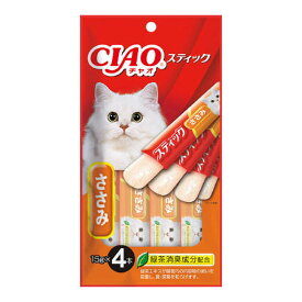 いなば チャオ CIAO スティック ささみ 15g×4本入 キャットフード