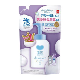牛乳石鹸共進社 カウブランド 無添加 泡のボディソープ 詰替用 泡タイプ 450ml