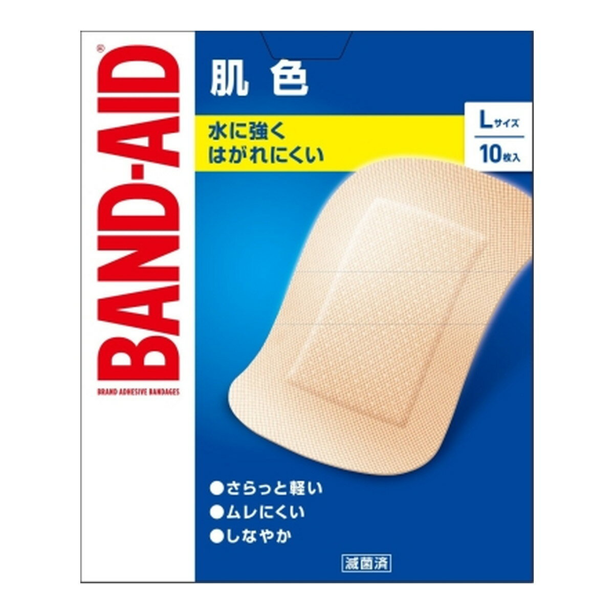 BAND-AID バンドエイド 肌色 Lサイズ 10枚入