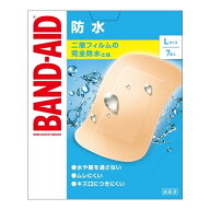 【夜の市★合算2千円超で送料無料対象】BAND-AID バンドエイド 防水 Lサイズ 7枚入