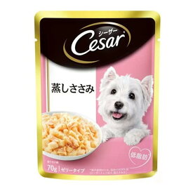 【送料込・まとめ買い×160個セット】マースジャパン シーザー CEP1 成犬用 蒸しささみ 70g