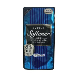 【送料込・まとめ買い×10個セット】日本合成洗剤 フレグランスソフター ホワイトムスクの香り つめかえ用 450ml 柔軟剤