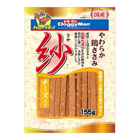 【送料込・まとめ買い×36個セット】ドギーマン 紗 チーズ入り 155g ドッグフード