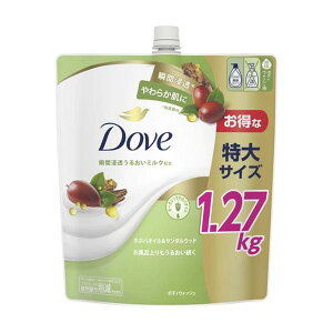 【送料込・まとめ買い×3個セット】ユニリーバ ダヴ Dove 液体 ボディウォッシュ ホホバオイル&サンダルウッド つめかえ用 特大サイズ 1270g