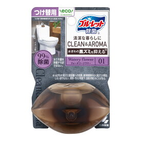 小林製薬 液体ブルーレット 除菌 クリーン&アロマ つけ替用 ウォータリーフラワー 67mL トイレ用洗剤