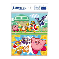 ダイレイ 星のカービィ ミニポケットティシュ 4パック ※柄は選べません 水に流せるティシュ ティッシュ…