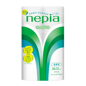 【送料込・まとめ買い×5個セット】王子ネピア ネピア nepia トイレットロール ダブル 30m 12ロール入り