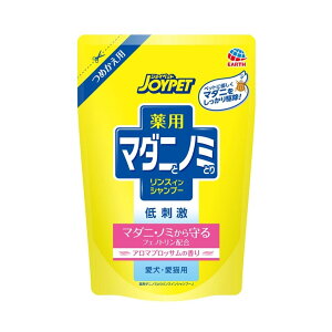 【送料込・まとめ買い×10個セット】アース・ペット ジョイペット 薬用 マダニとノミとり シャンプー アロマブロッサム つめかえ用 430mL 愛犬・愛猫用