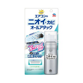 らくハピ エアコン ニオイ・カビ オールアタック 110mL エアコン用 消臭カビ防止剤 アース製薬