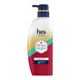 【1点限り！令和お試し価格】P&G h&s formen ゴールド 2in1 シャンプー オールドスパイスピュアスポーツの香り ポンプ 本体 350g
