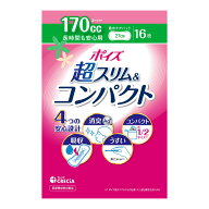 ポイズ 吸水ケアパッド 超スリム & コンパクト 長時間も安心用 16枚入 日本製紙クレシア