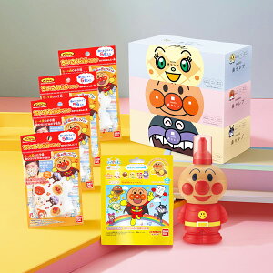 【送料込】【あんぱんまんが守ってくれる!】びっくらたまご + 鼻セレブティシュ 3P + こどもシャンプー 泡タイプ + ちいさな立体マスク 5枚 × 4個 セット MU-3