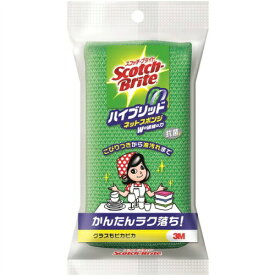 【10点セットで送料無料】住友スリーエムコンシューマ スコッチ・ブライト ハイブリッドネットスポンジ グリーン×10点セット　★まとめ買いでお得！ ( 4547452490493 )