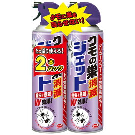 ＼マラソン限定セール！／ アース製薬 クモの巣消滅ジェット 450mL×2本入パック セアカゴケグモにも効くクモ用殺虫剤 ( 4901080258212 ) ※お一人様2点限り ※在庫無くなり次第終了 【AL-Msale】〔R〕