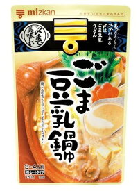 【送料込】ミツカン　〆まで美味しい ごま豆乳鍋つゆ ストレート 750g×12個セット ( 4902106648796 ) ( 食品・調味料・だし )