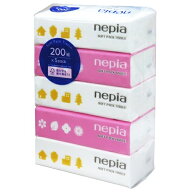 王子ネピア nepia ネピア ソフトパック ティシュ 400枚（2枚重ね200組）×5コパック（4901121635071）※…