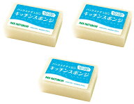 【まとめ買い×3】太陽油脂　パックスナチュロン キッチンスポンジ　1コ×3点セット　ナチュラル(PAX NAT…