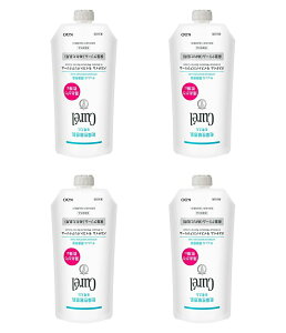 【送料無料・まとめ買い×4】花王 キュレル バスタイム モイストバリアクリーム 310g ×4点セット つけかえ用 保湿クリーム ぬれた肌用 医薬部外品(4901301405364)※パッケージ変更の場合あり