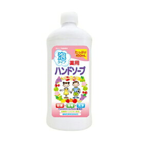 【送料込】【ロケット石鹸】薬用ハンドソープフルーツ詰替用ボトル450ML【450ML】×30点セット　まとめ買い特価！ケース販売 ( 4571113801175 )