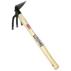 【送料込・まとめ買い×12点セット】千吉 全鋼片手鍬 イカ型 イカガタ