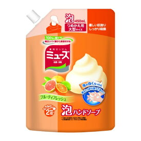 【送料込】ミューズ 泡ハンドソープW つめかえ用大型サイズ フルーティフレッシュ 450ml×16点セット　★まとめ買いでお得！ ( 4906156800210 ) ※パッケージ変更の場合あり