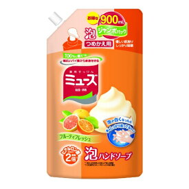 【5の倍数日・送料込・まとめ買い×5点セット】【レキッドベンキーザー】【ミューズ】泡ミューズ　フルーティーフレッシュ　ジャンボ　詰替 900ml ( 4906156800951 ) ※パッケージ変更の場合あり